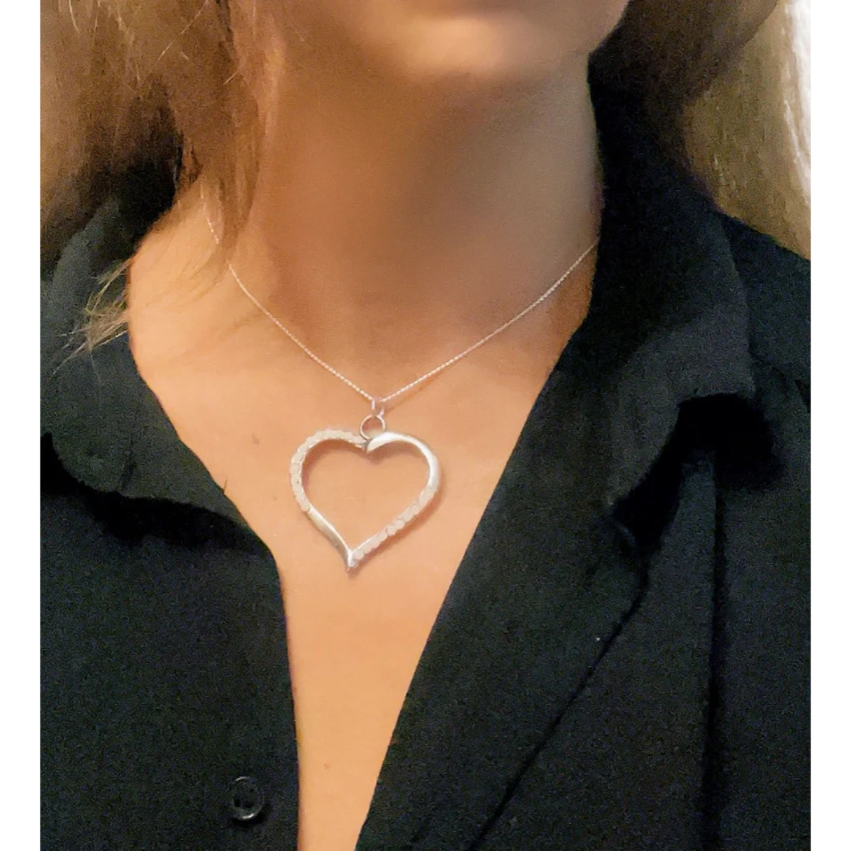 Collar Cuore plata 7-10 micras