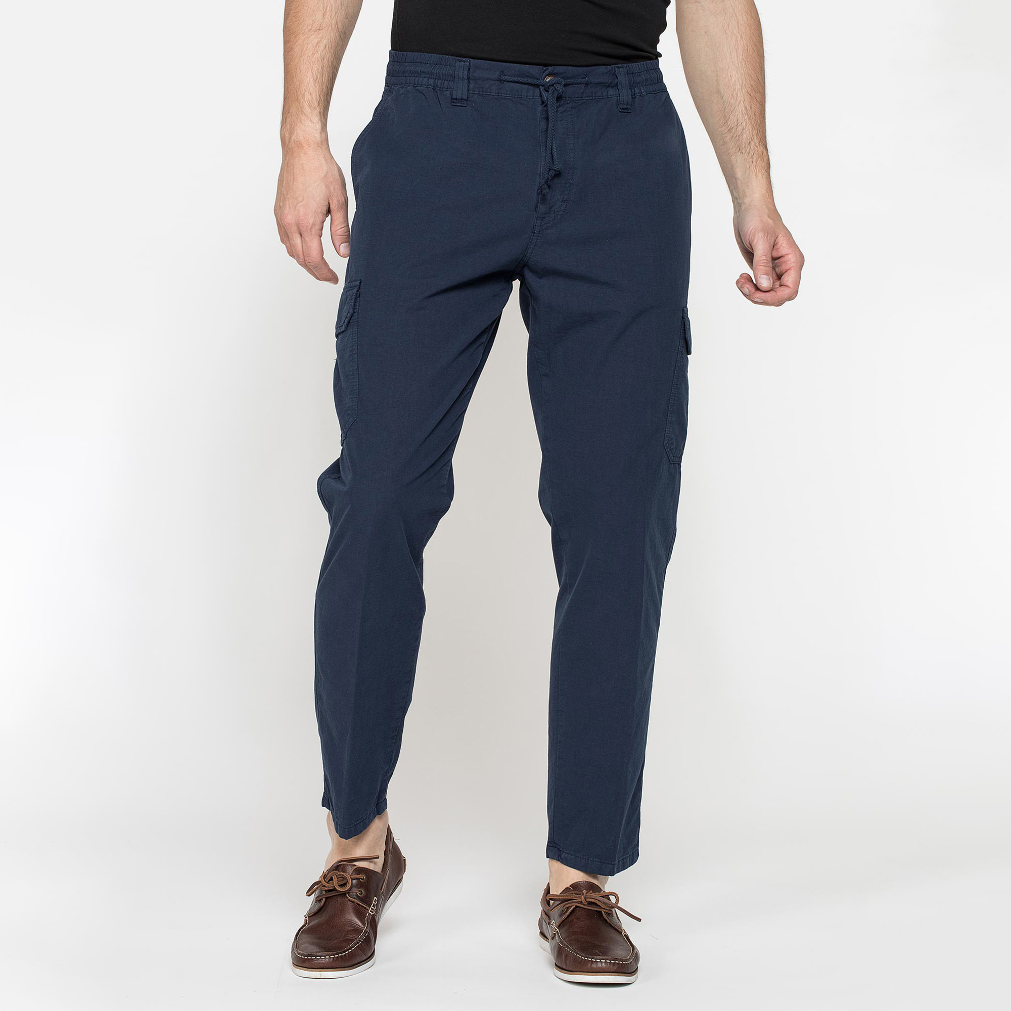 PANTALONI CHINO CON COULISSE E TASCONI LATERALI
