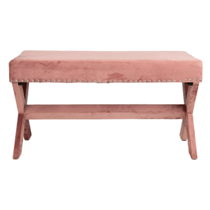 Pie De Cama Velvet Rosa 95x50x50 Cm