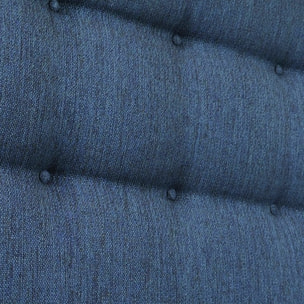 Tête de lit capitonnée CRÉPUSCULE - bleu marine