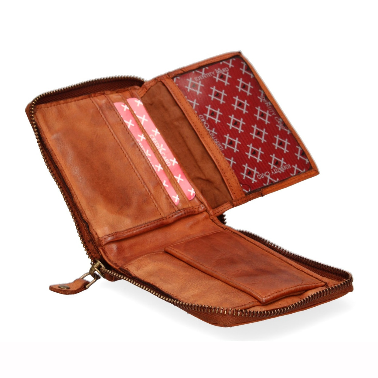 Portafoglio uomo in vera pelle - Modello False - Casual - 12.5 x 11.0 x 2.5 cm