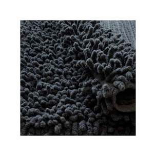 Tapis de salle de bain rectangulaire 40 x 60 cm en coton chenille - SHAGGY