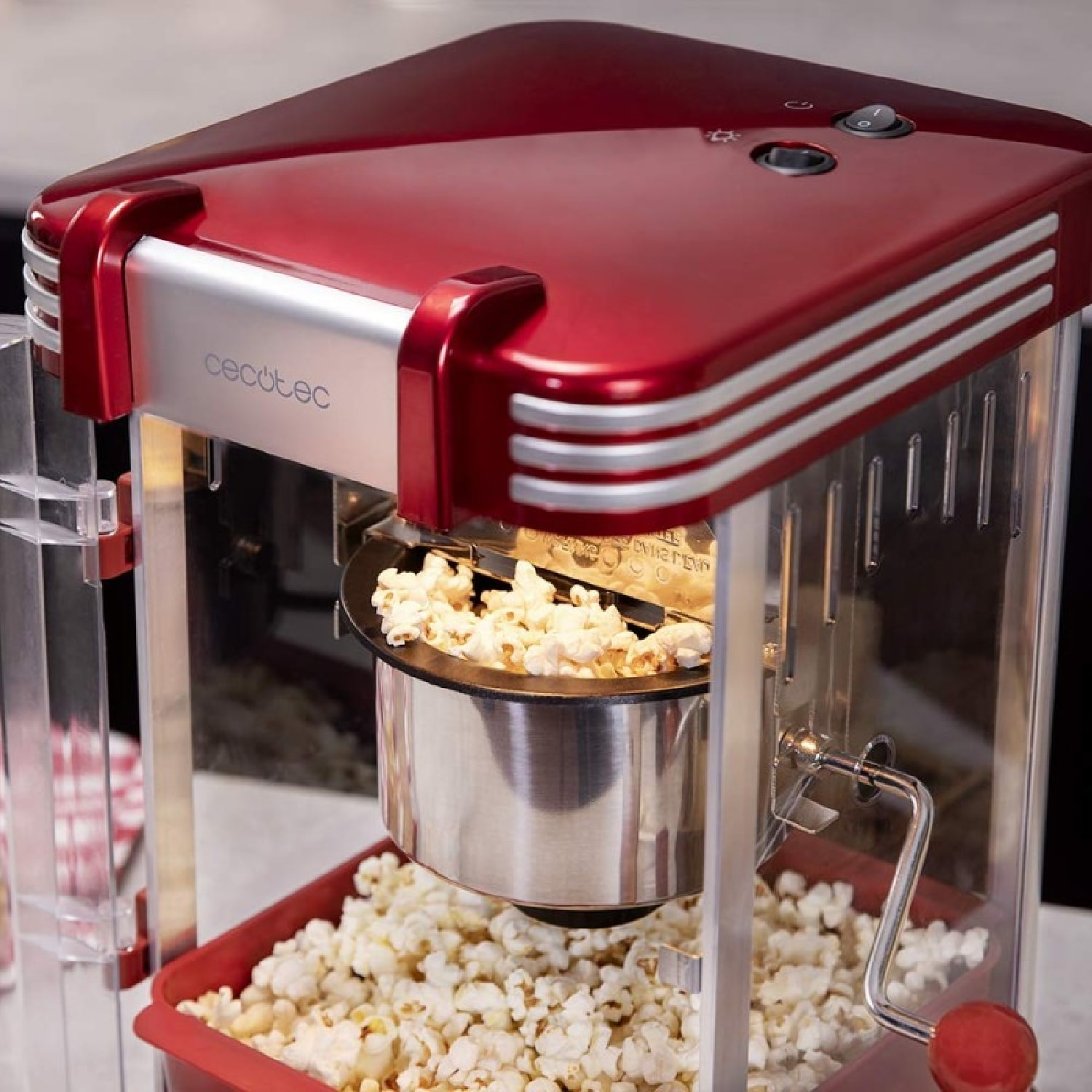 Cecotec Macchina per Popcorn Elettrica Fun&Taste P'Corn Classic. Popcorn Maker,