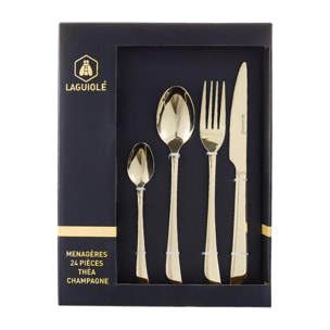 Ménagère 24 pièces - "Théa champagne"