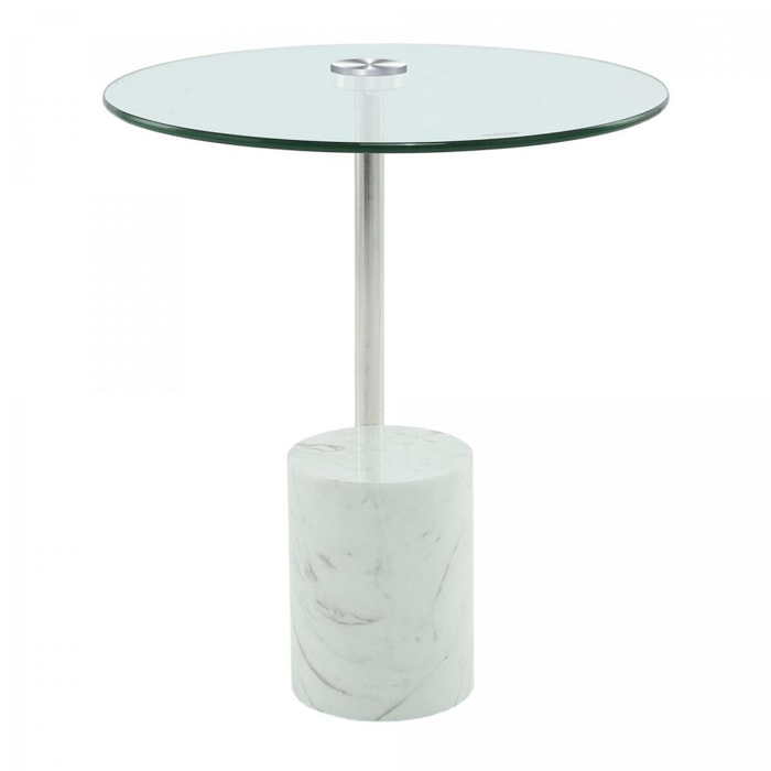 Table basse fait main en acier inoxydable NIJE