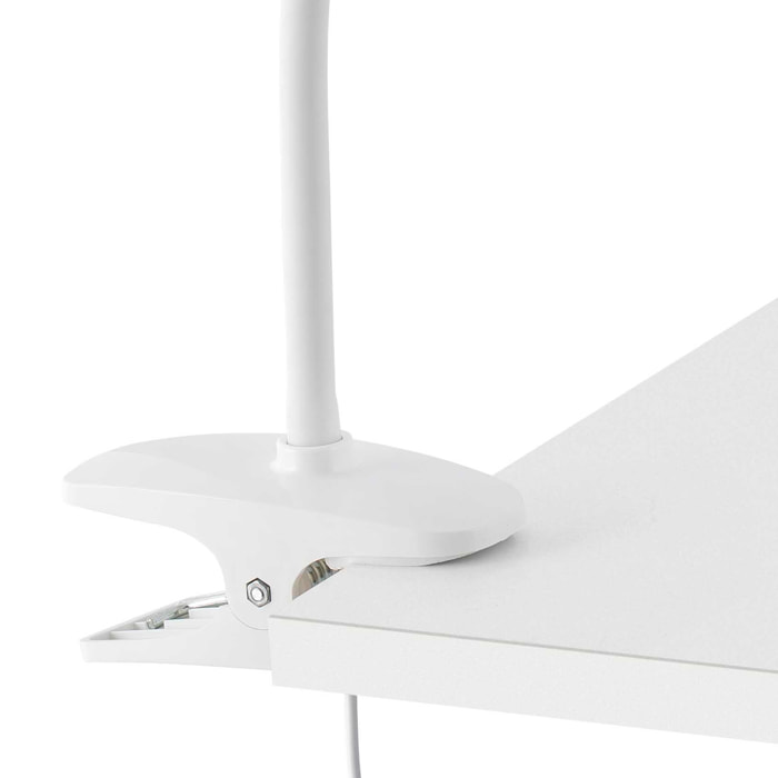 LENA Lampe avec pince blanche