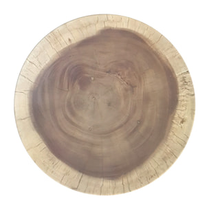 Table d'appoint ronde en bois de suar D50 cm - Toha
