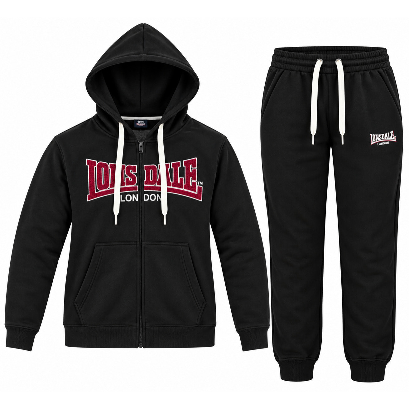 Tuta Uomo LONSDALE Cotone Felpato Zip