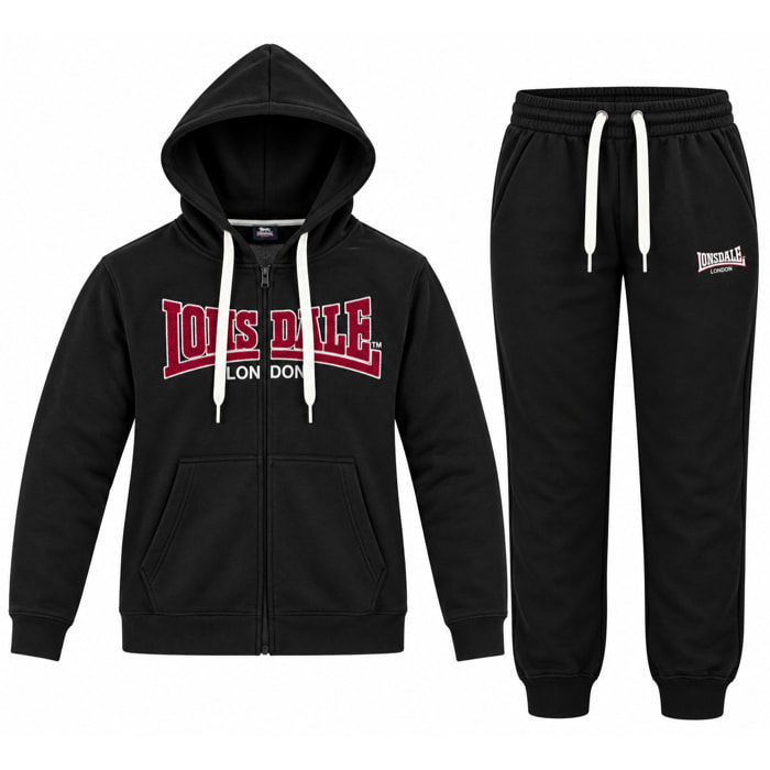 Tuta Uomo LONSDALE Cotone Felpato Zip