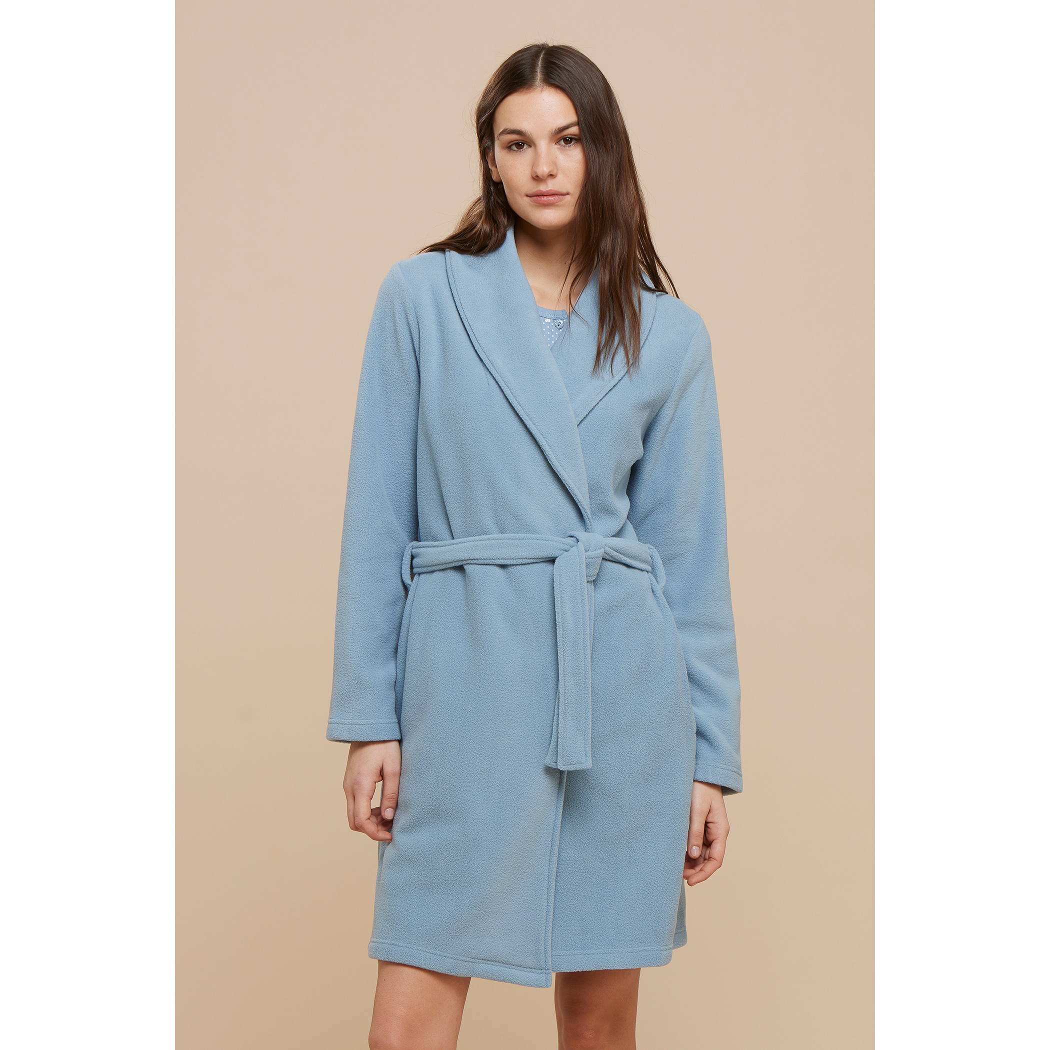 Vestaglia donna micropile vichy small Noidinotte