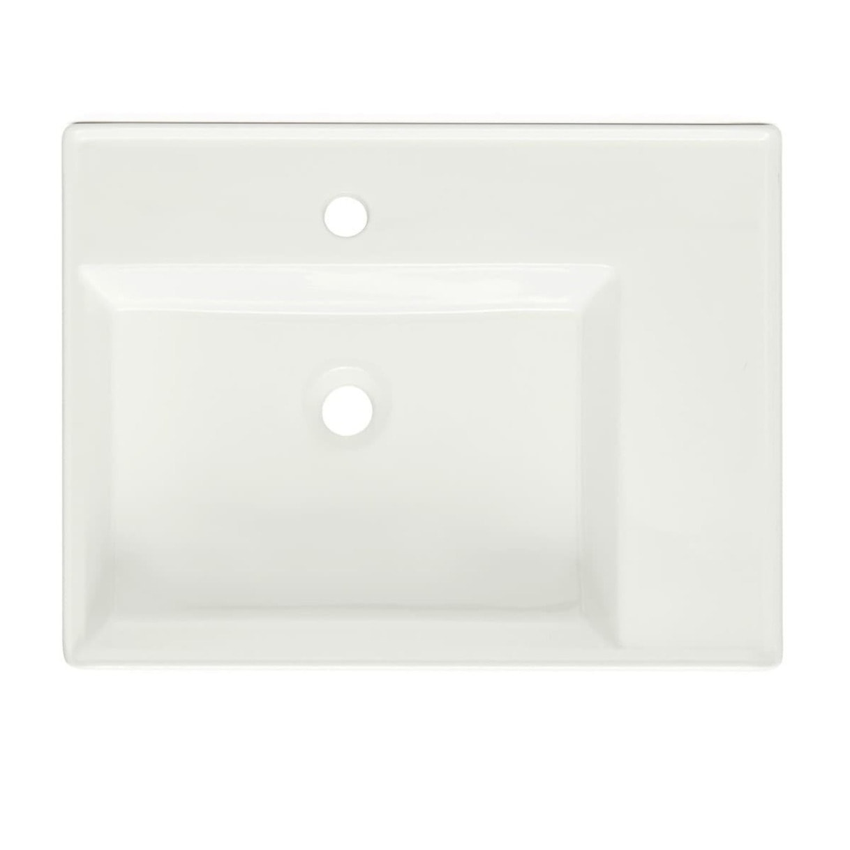 Lavabo SAT Cube Way 60x46 cm avec trou pour robinet au centre SATCW6046P