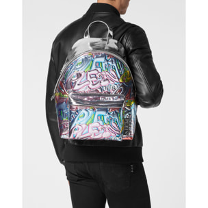 PHILIPP PLEIN Backpack BOMBING GRAFFITI