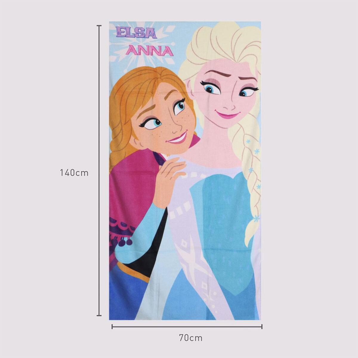 Toalla Microfibra de Frozen - 70x140x1 cm - Color:Azul Claro