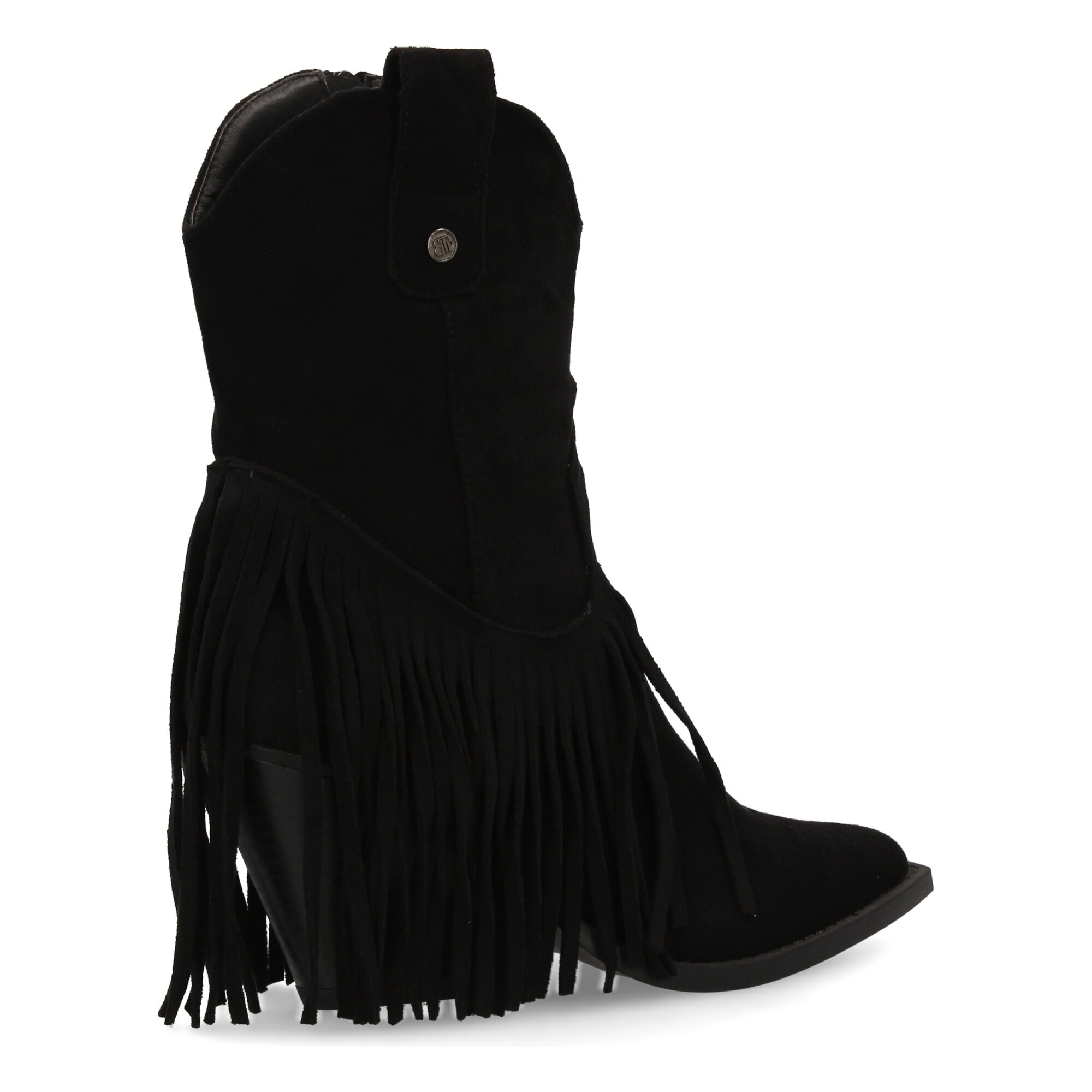 Botin mujer con flecos estilo cowboy