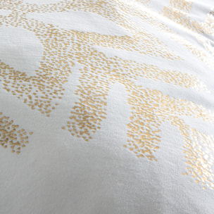 Housse de coussin NEIGE BLANC OR