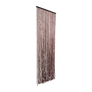 Cortina Puerta Hong Kong Burdeos 70 Lineas 90x200 Cm