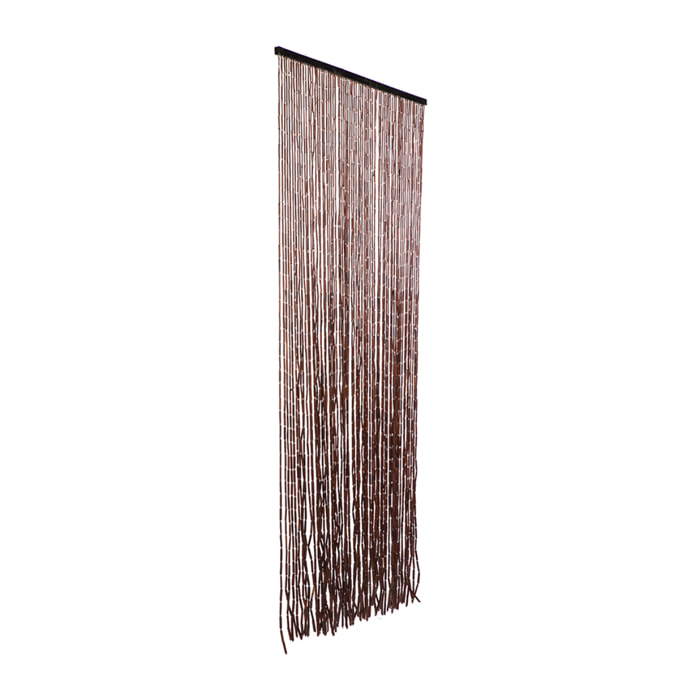 Cortina Puerta Hong Kong Burdeos 70 Lineas 90x200 Cm
