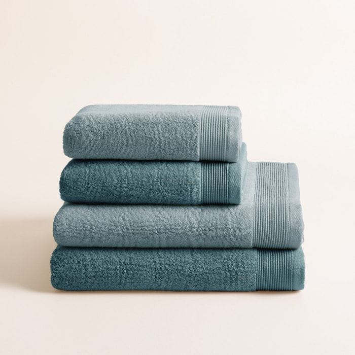 Set 4 Toallas Bicolor Harmony Colonial Artic - Zero Twist - 600 Gramos