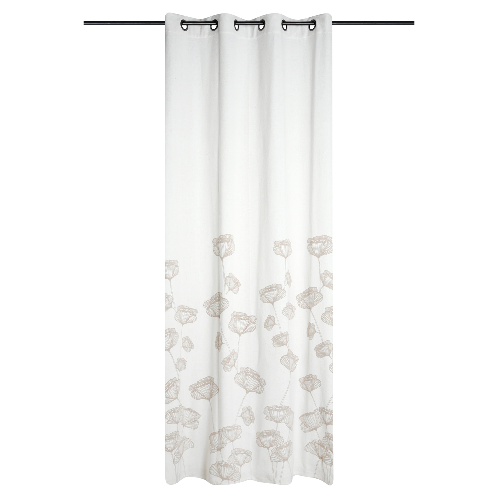 Rideau végétal aux lignes douces et élégantes - Naturel