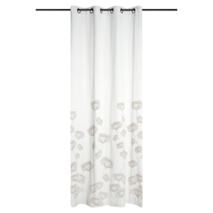 Rideau végétal aux lignes douces et élégantes - Naturel