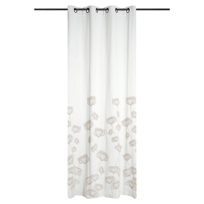 Rideau végétal aux lignes douces et élégantes - Naturel