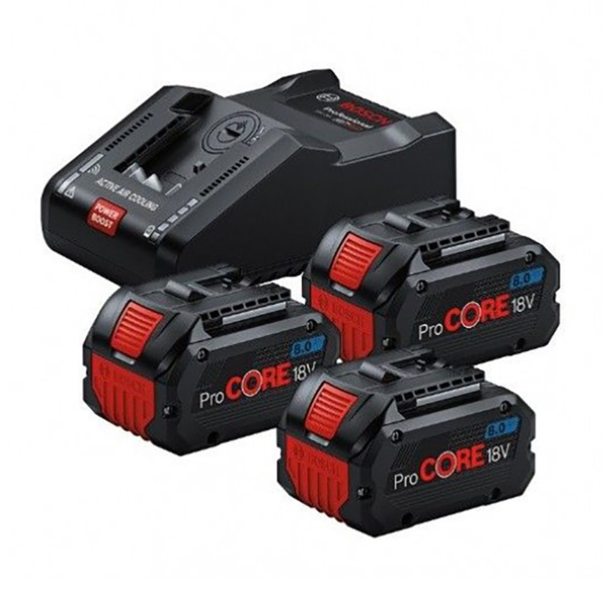 KIT PROCORE 18V avec 3 batteries 8AH et chargeur GAL 18V-160 - BOSCH - 0615A5004Y