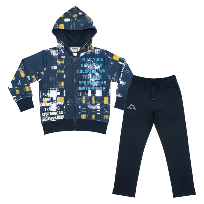 Tuta Bimbo KAPPA 3 - 7 Anni Cotone Felpato