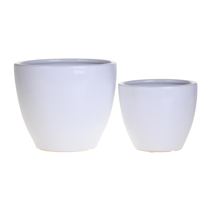 Set 2 cachepot - 15xH13x15cm - Pezzi 2 - Bianchi Dino SpA