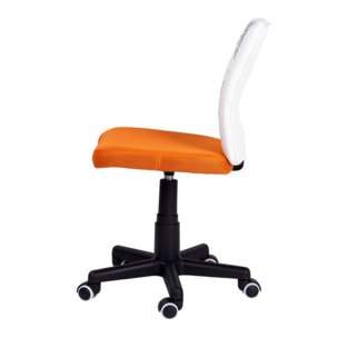 Silla de estudio infantil Píntame Naranja - Blanco