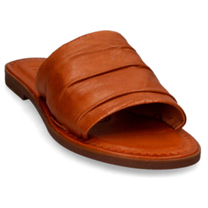 Sandalias de Cuero - Marron