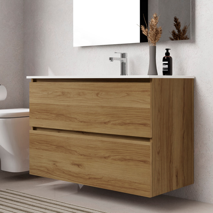 Ensemble de salle de bain SEA Alday, 100cm, Bois Teck
