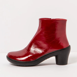 Botines con tacón 1442 PATENT FLASH RED/ ALFAMA color Red