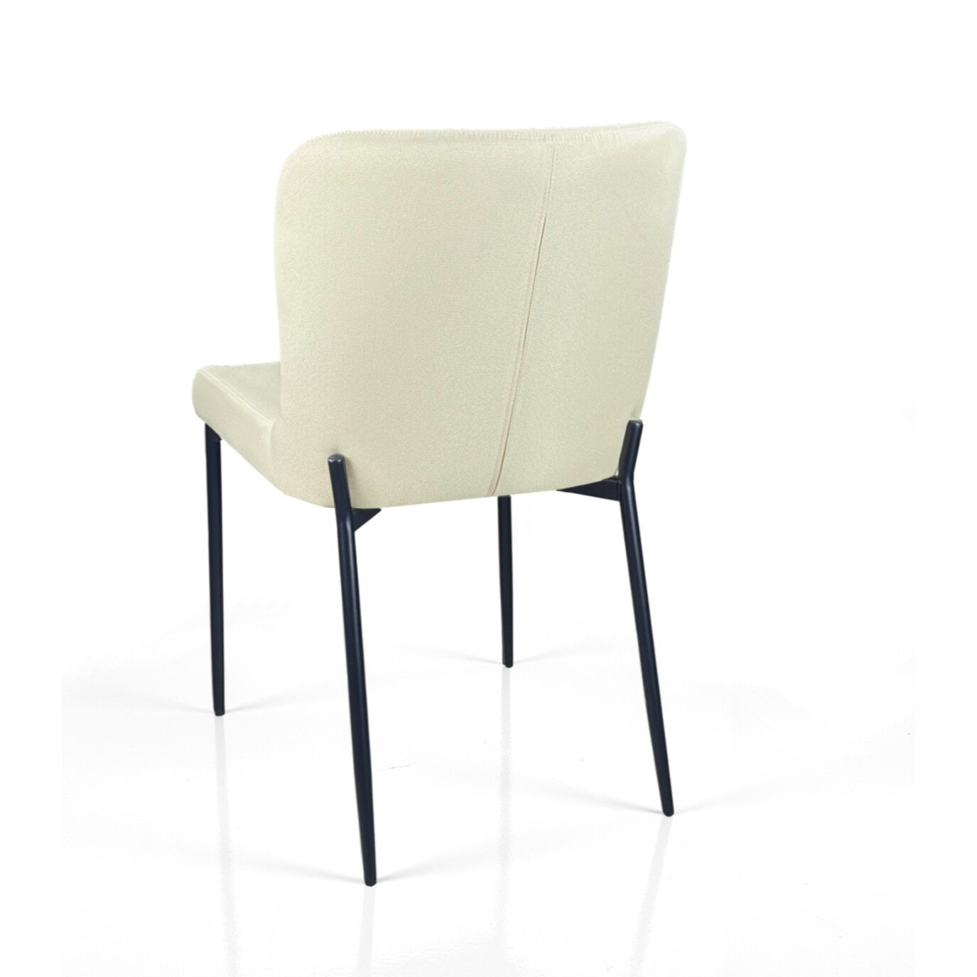 Lot de 2 chaises de salle à manger Tomasucci TRYUN, en tissu, beige, 59 × 49 × 82 cm