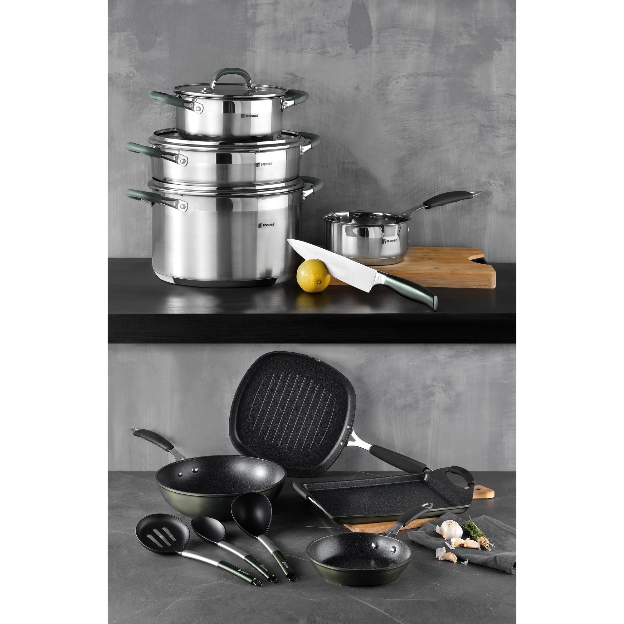 Sartén Ø28x5,2cm en Aluminio forjado MIDNIGHT Bergner