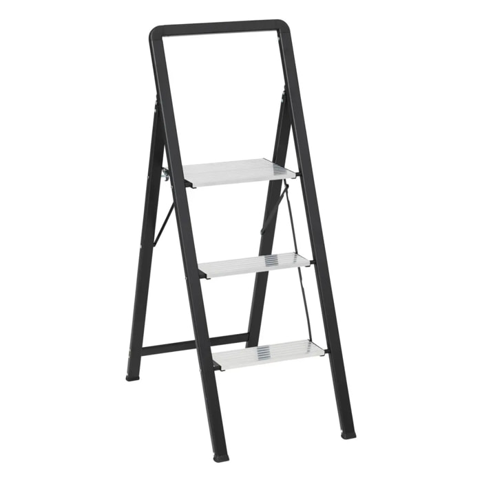 Marchepied en aluminium gris 3 marches H105cm