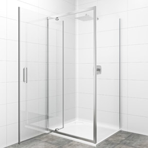 Porte de douche 80x195 cm SAT TEX chrome brillant (SIKOTEXP80CRT)