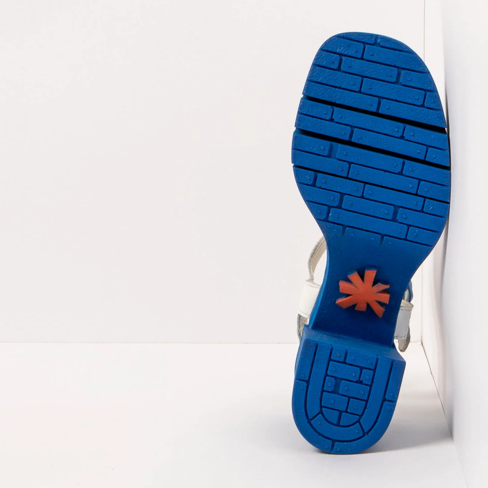Sandalias con tacón 1991 NAPPA WHITE-BLUE / EIVISSA color White-blue