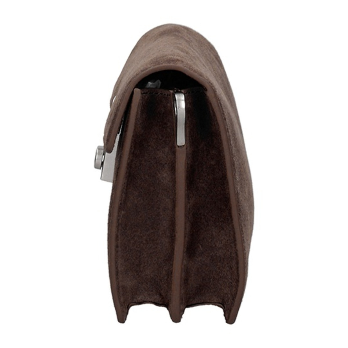 Borsa a tracolla da donna Made in Italy - Celeste Prime - Pelle scamosciata - 24.0 x 15.0 x 7.0 cm