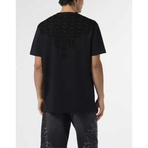 PHILIPP PLEIN Round Neck T-Shirt Degrade Monogram Monogram