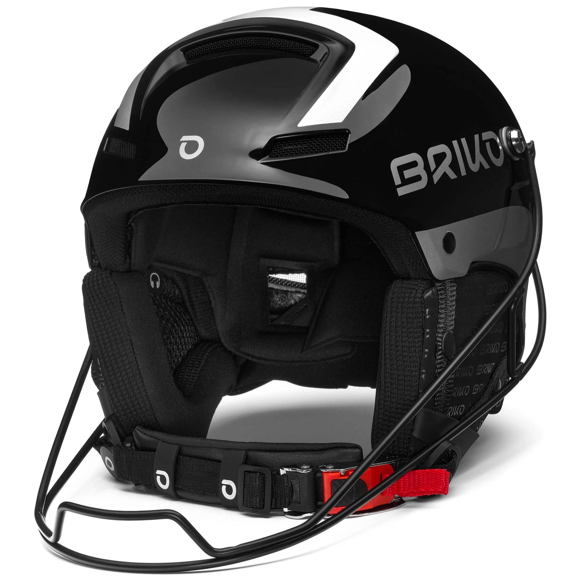 Caschi Briko Uomo Donna Nero Slalom Epp