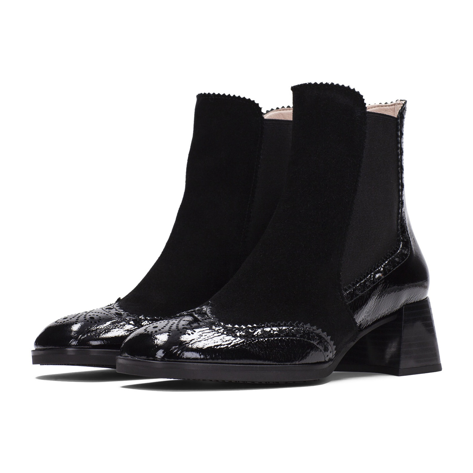 Botin Milan Negro 5 cm