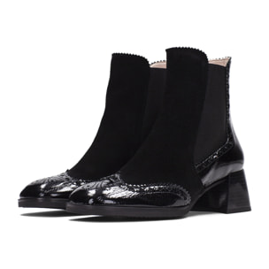 Botin Milan Negro 5 cm