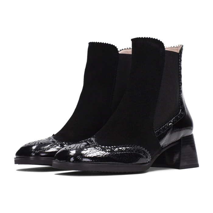 Botin Milan Negro 5 cm