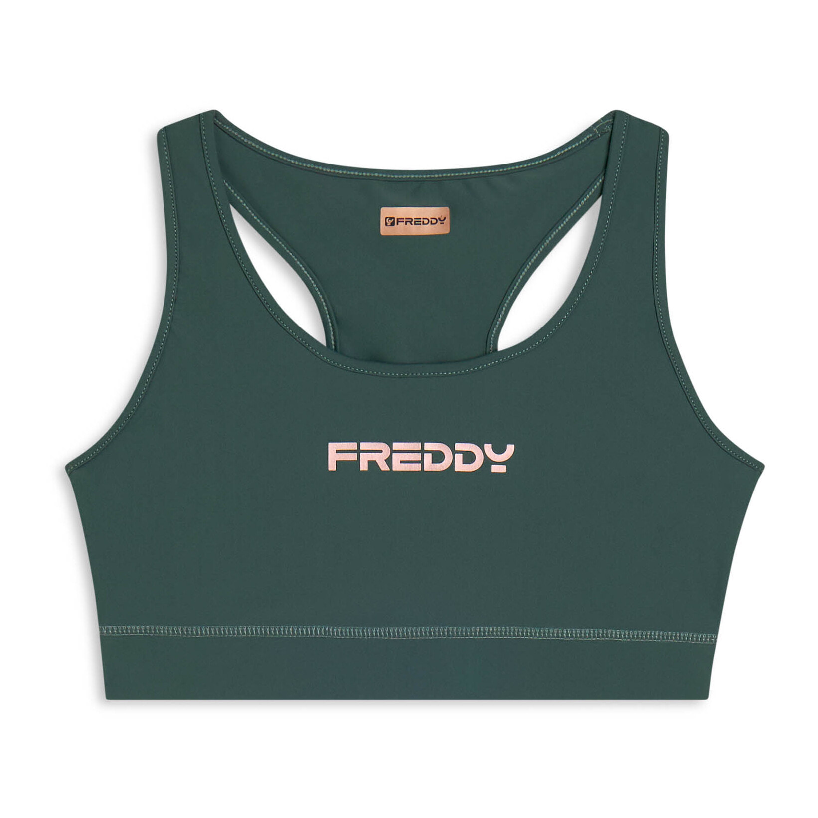 Top sportivo con retro vogatore elasticizzato