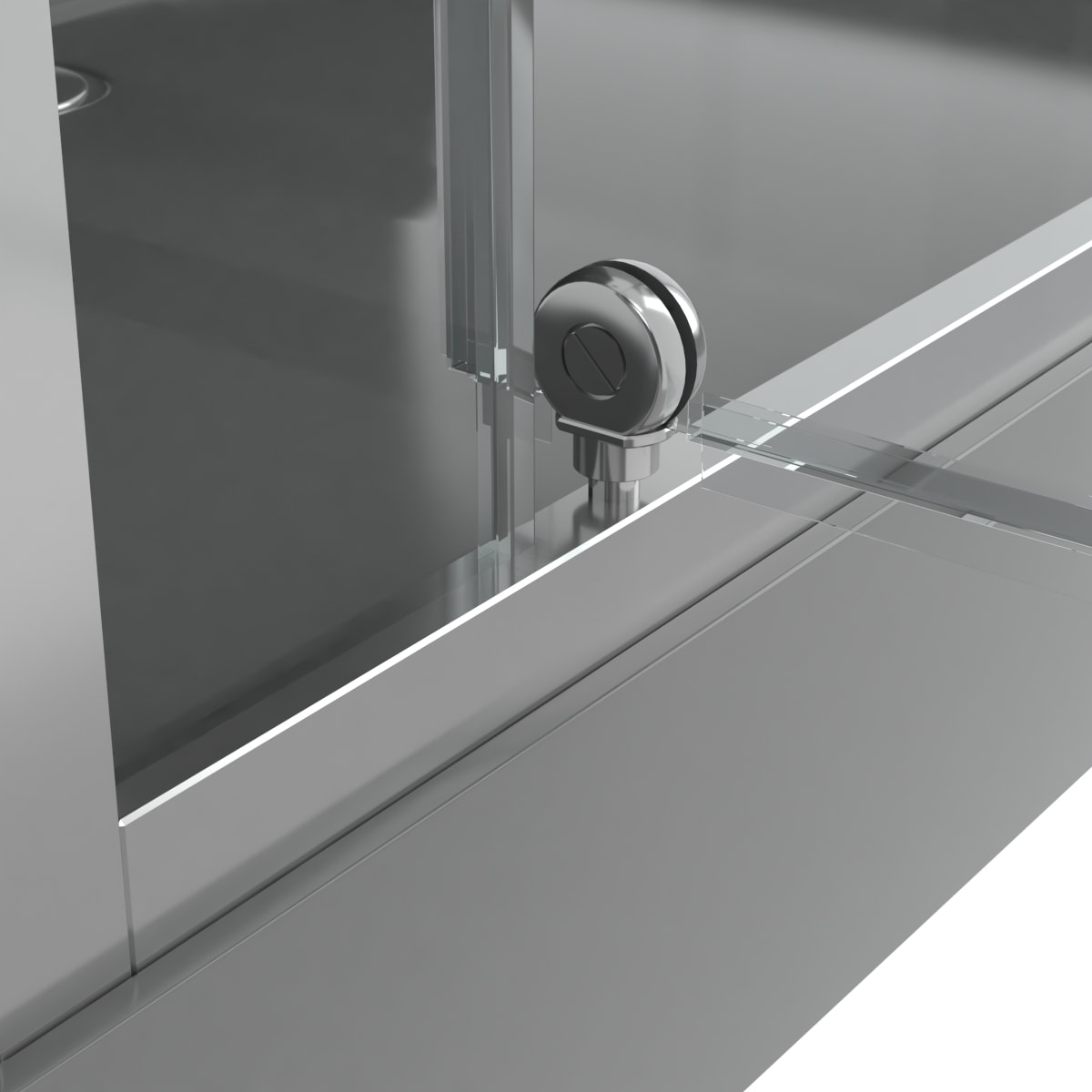Cabine de douche rectangle 110x80x215cm - Portes pivotantes - Lignes grises anthracites - SCRATCHY 2
