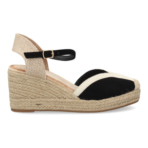 Alpargatas de cuña clásicas cómodas para mujer