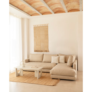 Table basse en microciment en 120x50cm Hauteur: 40 Longueur: 120 Largeur: 50