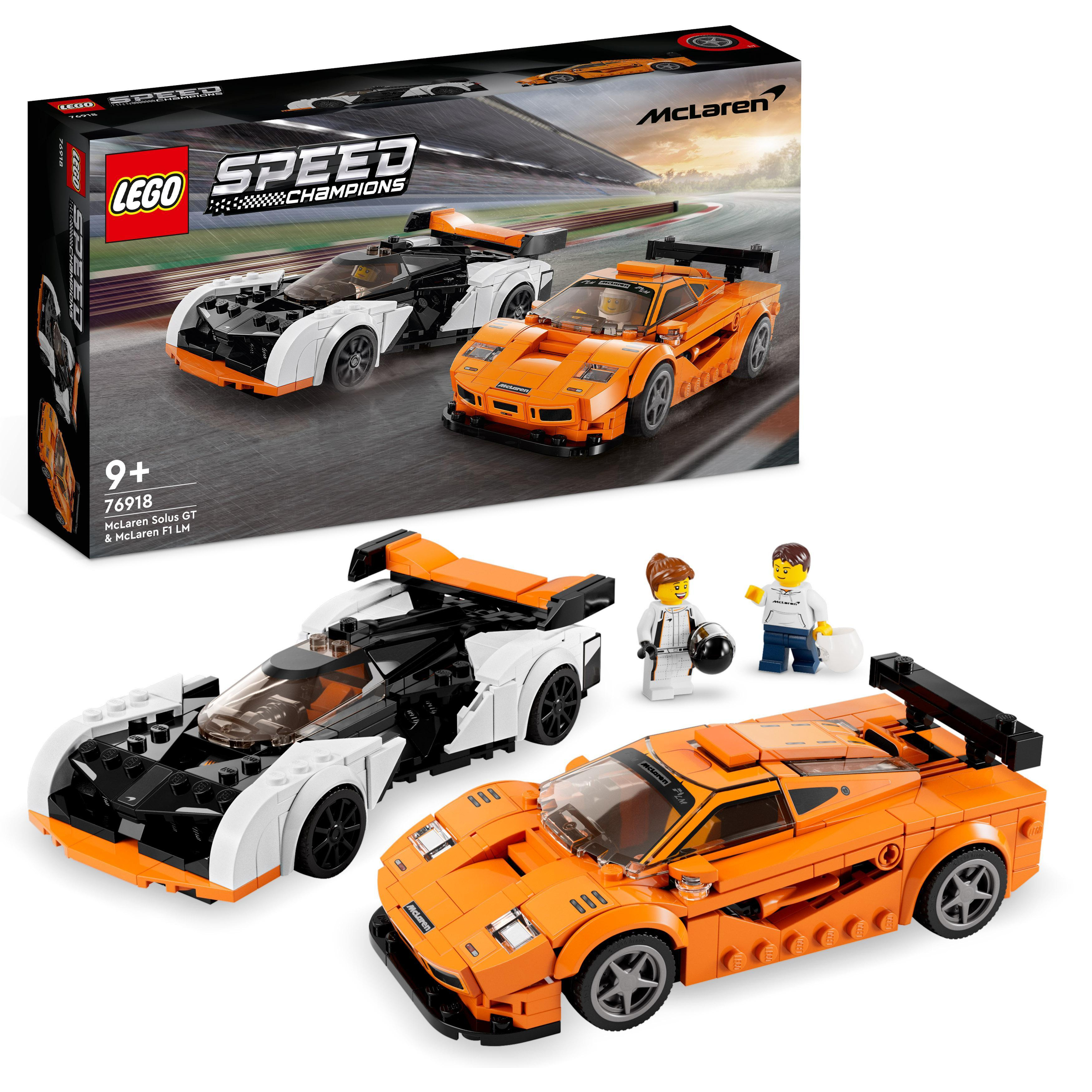 LEGO SPEED CHAMPIONS 76918 - MCLAREN SOLUS GT & MCLAREN F1 LM