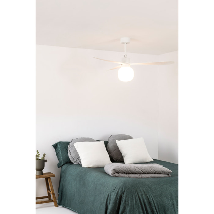 AMELIA L BALL LED Ventilateur blanc