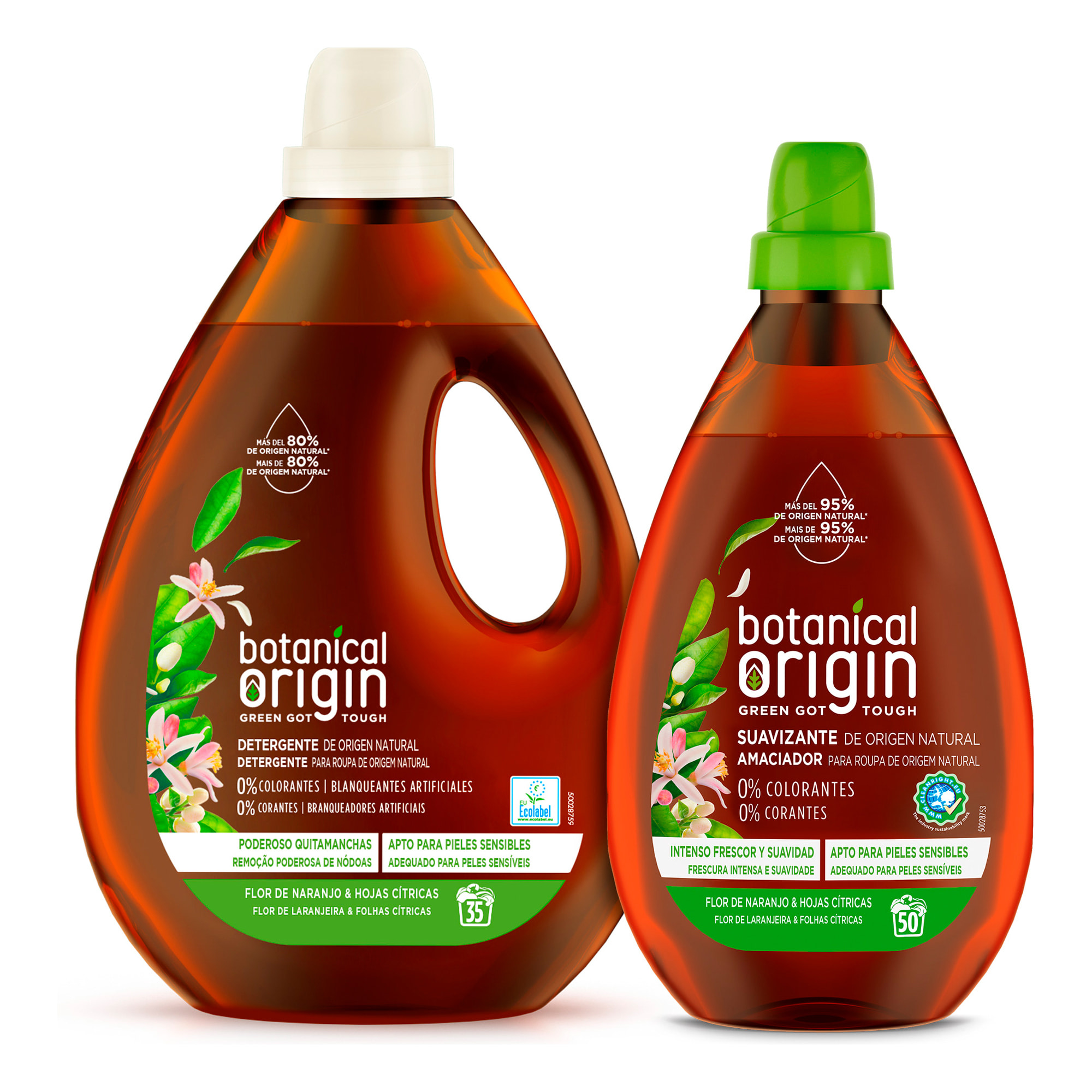 PACK DETERGENTE 35D + SUAVIZANTE 45D BOTANICAL ORIGIN CITRUS